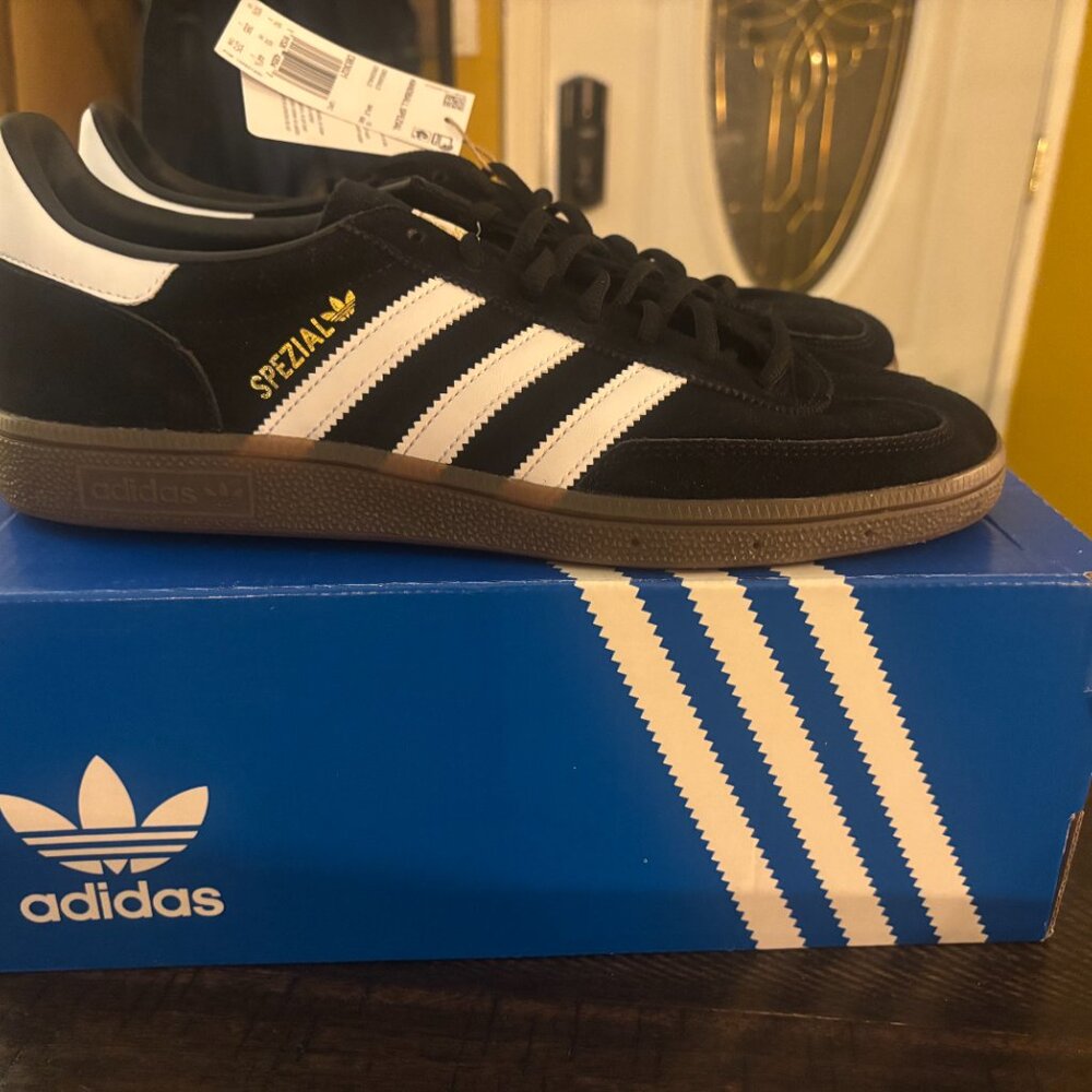 Adidas Handball Spezial DB3021 Black White Gum – Men’s 10.5 – NWT - Picture 5 of 9